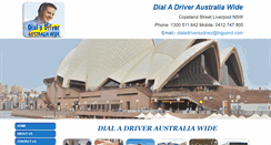 Desktop Screenshot of dialadriversydney.com.au